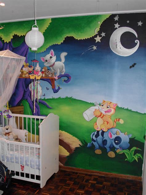 Baby room wall mural final by JustinMain on DeviantArt