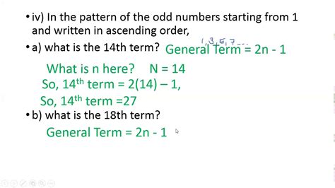 Explanation on Odd number pattern question - Grade 08 - YouTube