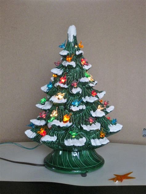 Vintage Ceramic Christmas Tree Electric by maggiemaevintage