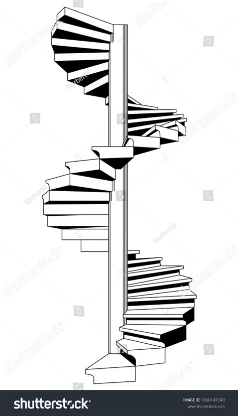 523 Spiral Staircase Drawing Images, Stock Photos & Vectors | Shutterstock