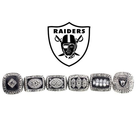 25% OFF 1967 1976 1980 1983 2002 Oakland Raiders Super Bowl Rings Set ...