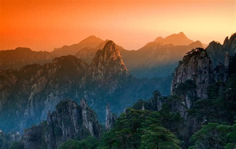 Mt. Huangshan, Anhui China | Mountain landscape, Natural landmarks ...