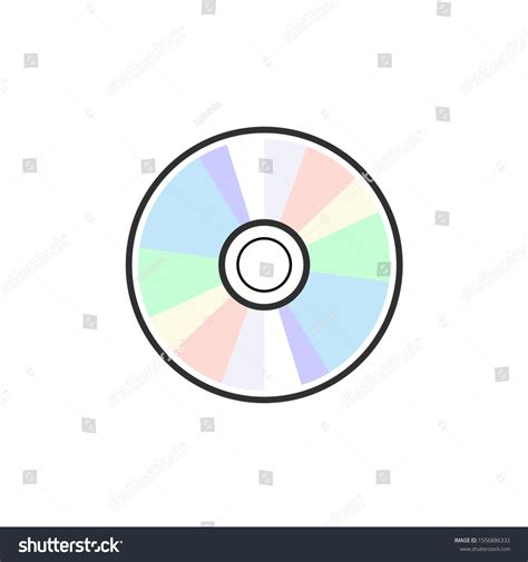 Cd Dvd Icon Disc Vector Blank Stock Vector (Royalty Free) 1556886332 ...