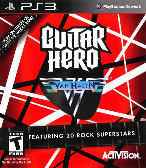 Guitar Hero: Van Halen (2009) PlayStation 3 box cover art - MobyGames