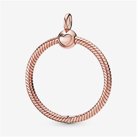 Pandora Moments Medium O Pendant | Rose gold plated | Pandora US