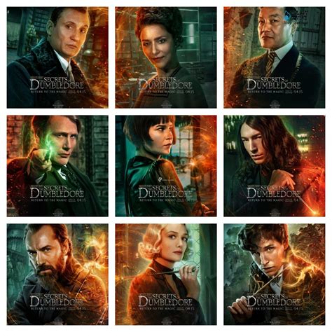 Fantastic Beasts 3: 18 Character Posters Of Old And New Characters ...