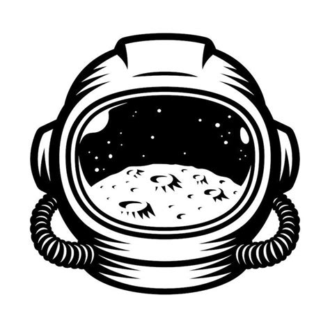 Astronaut helmet Vector Logo in 2023 | Vector logo, ? logo, Vector