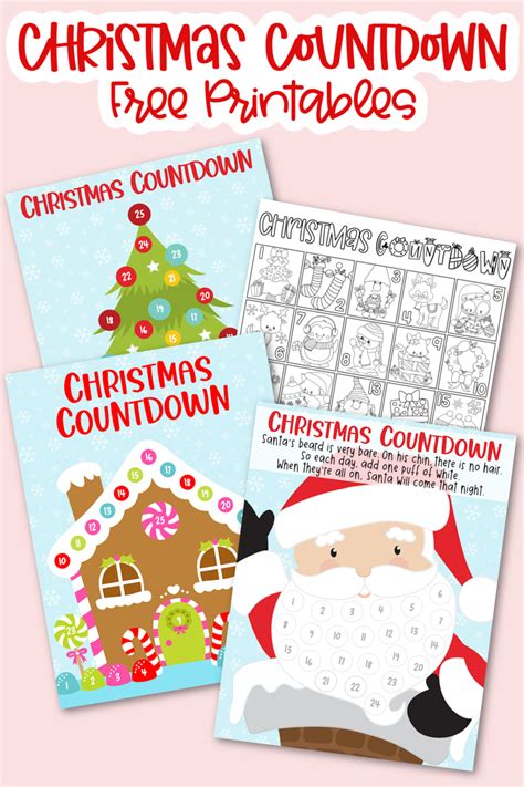 Christmas Countdown Santa Advent Calendar