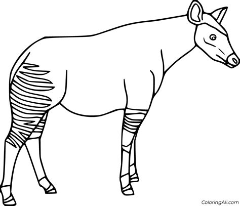 Okapi Coloring Pages (18 Free Printables) - ColoringAll