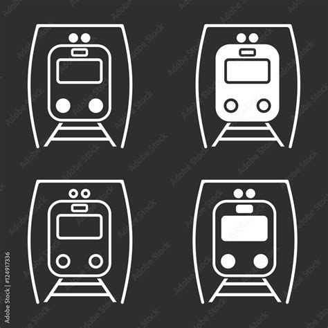 Metro - vector icon. Stock Vector | Adobe Stock