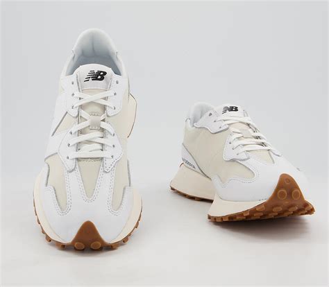 New Balance 327 Trainers White Leather - Unisex Sports