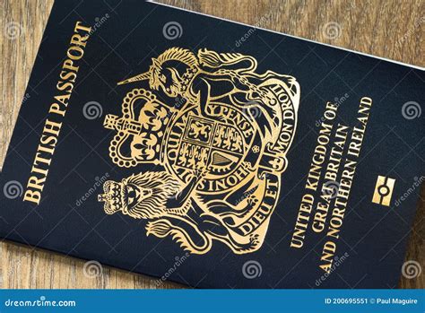 New British Passport Cover Blue Black UK Stock Image - Image of british, english: 200695551