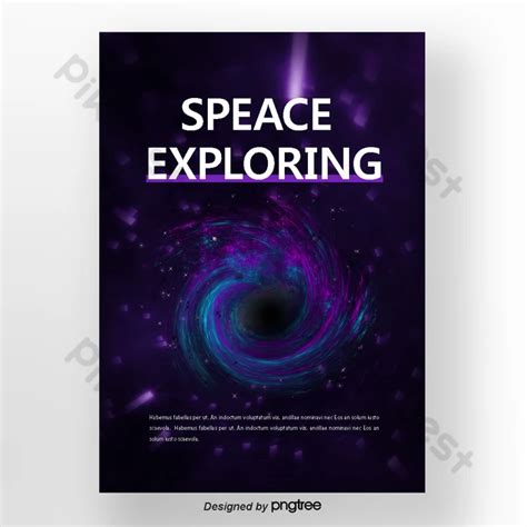 Purple Astronaut Falling Into Space Milky Way Black Hole Poster | PSD ...