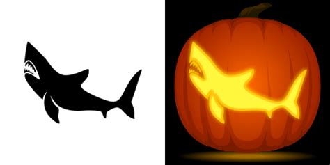 Dive into Halloween with a Free Shark Pumpkin Stencil