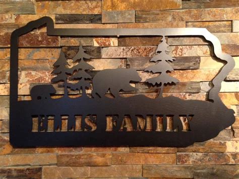 Custom Metal Sign Plasma Cut Metal Sign Bear Metal Cutout | Etsy