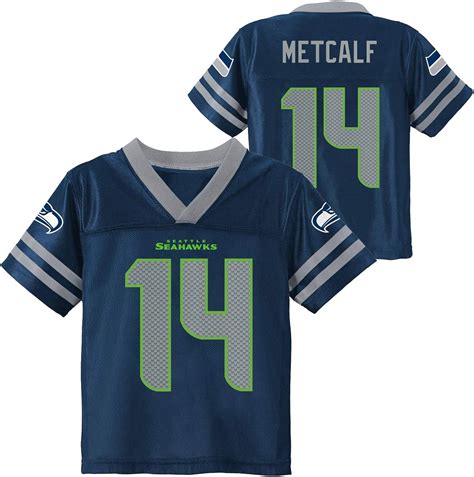 Outerstuff DK Metcalf Seattle Seahawks #14 Youth 8-20 Navy Home Player ...