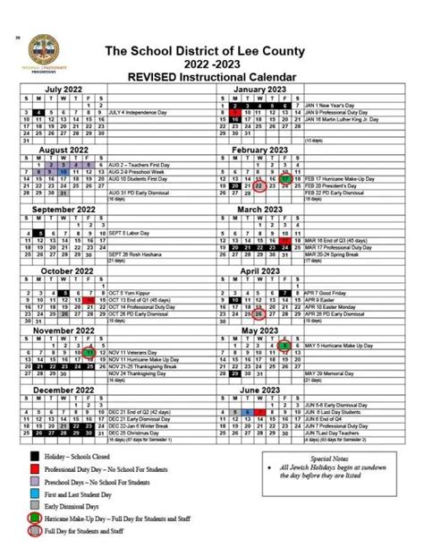 Lee County School District Calendar 24 25 - Evvie Janifer