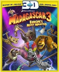 Madagascar 3: Europe's Most Wanted 3D Blu-ray