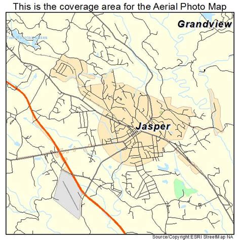 Aerial Photography Map of Jasper, GA Georgia