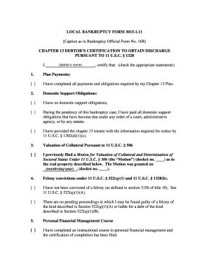 18 Printable chapter 13 bankruptcy forms Templates - Fillable Samples in PDF, Word to Download ...