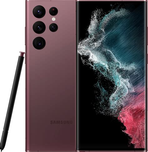 Samsung S22 Ultra 5G, 256GB, 12GB Ram, Burgundy - tejarra.com