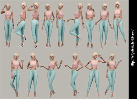 My Sims 4 Blog: Model Poses by Helgatish