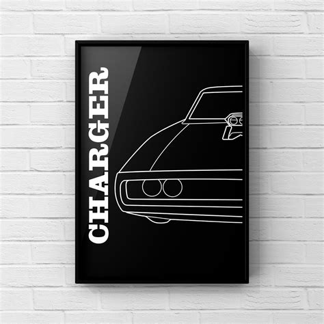 Dom's Dodge Charger Wall Art Dodge Poster Auto Wall Art - Etsy