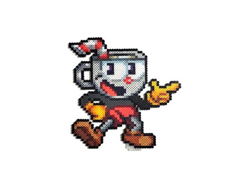 Cuphead / Figuras pixel art / Cuphead Mugman Ms Chalice / - Etsy México