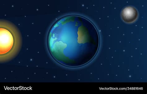 Day night cycle sunlight on earth planet Vector Image