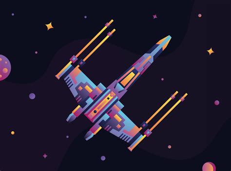 Space Ship Illustration by Kateryna Yemchyk on Dribbble