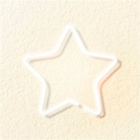 Star neon sign yellow wall | Premium Vector - rawpixel