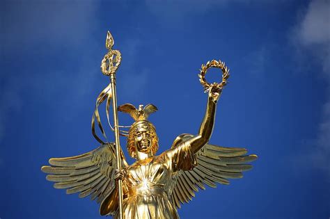 siegessäule, berlin, gold else, landmark, capital, monument, gold ...