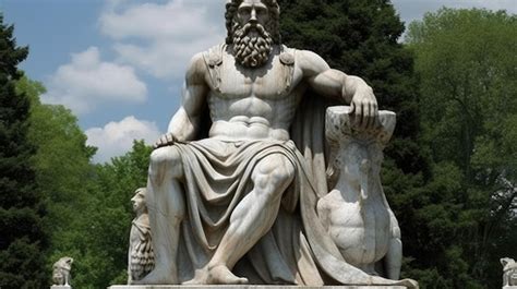 Premium AI Image | statue of zeus at olympia