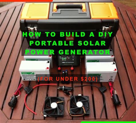 DIY Portable Solar Power Generator