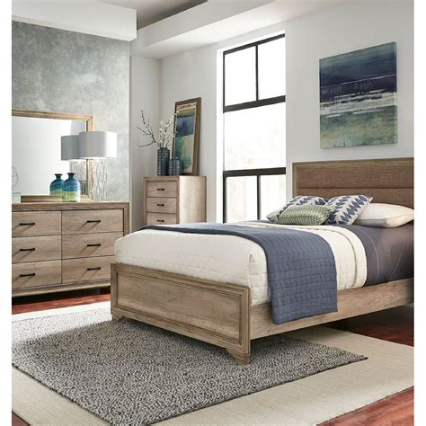 Liberty Furniture Sun Valley 439-BR-CKUBDM Farmhouse 3-Piece California King Bedroom Set | Royal ...