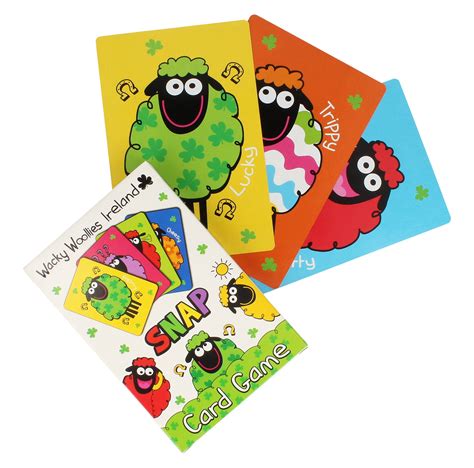 Wacky Woollies Ireland Designed Snap Card Game With Coloured Sheep