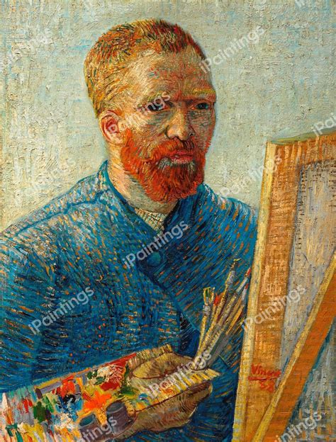 The Self Portrait as an Artist Painting by Vincent Van Gogh Reproduction | iPaintings.com