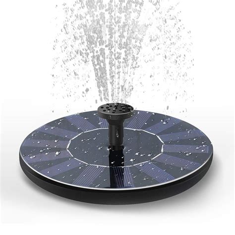 Solar Panel Water Fountain Solar Water Fountain Feature Solar Garden ...