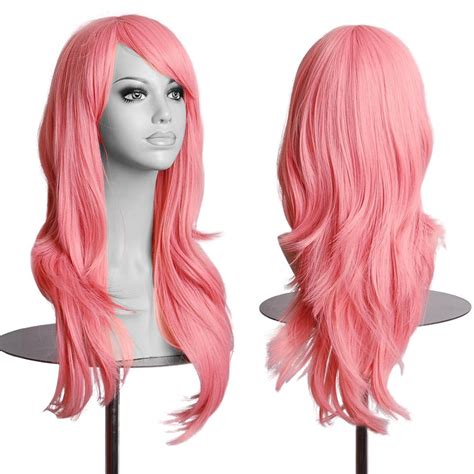 Womens Long Full Wigs Straight Curly Wavy Hair Synthetic Anime Cosplay ...