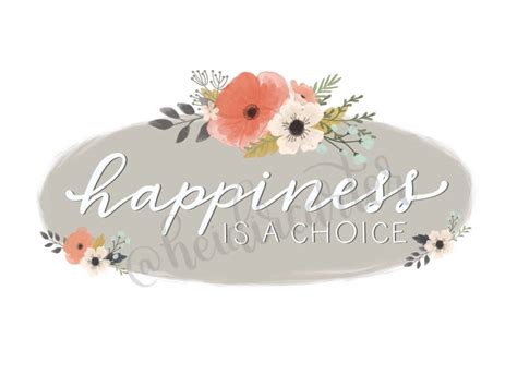 Happiness is a Choice Printable | Etsy