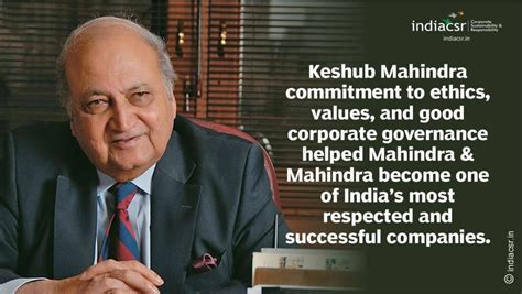 Keshub Mahindra: The Legacy of a Visionary Business Leader