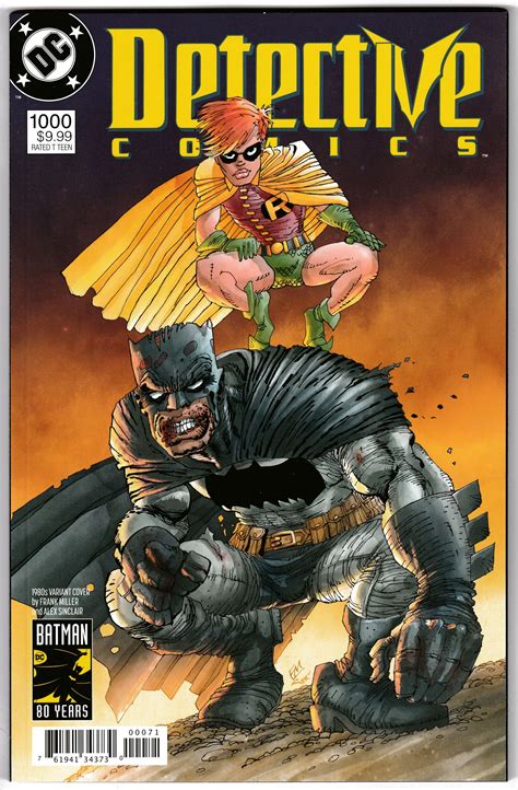 Detective Comics #1000 Frank Miller 1980s Variant (DC, 2019) | Frank miller comics, Batman ...