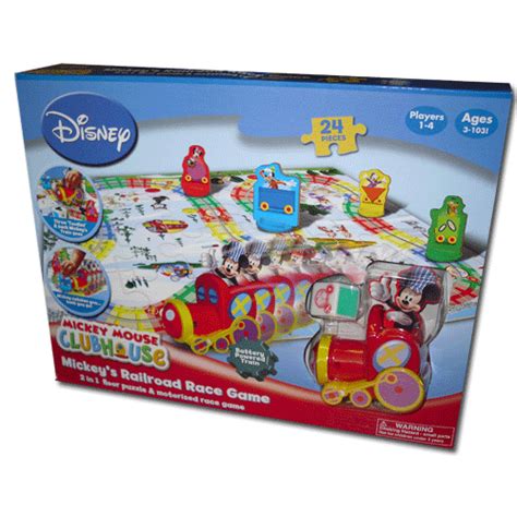MICKEY MOUSE CLUBHOUSE RAILROAD RACE GAME & PUZZLE | eBay