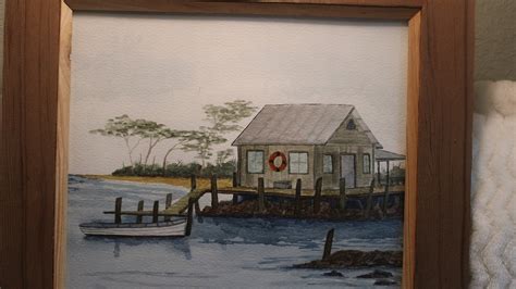 Old Fishing shack Watercolor | Designs by DW Hart