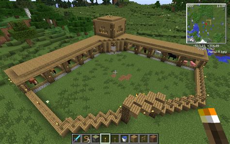 Minecraft Horse Stable / In this tutorial i'm showing you my horse stable design, enjoy! - pic-lard