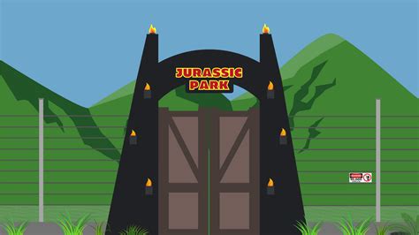 Jurassic Park Gate Wallpaper by Emperorpenguin2005 on DeviantArt