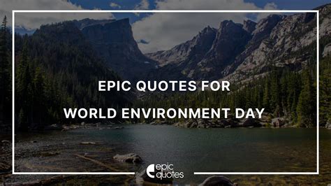 Epic Quotes On The Environment For World Environment Day