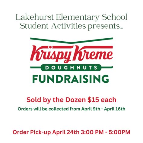 Krispy Kreme Fundraiser – Lakehurst School District