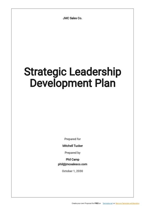 Strategic Plan Template Google Docs