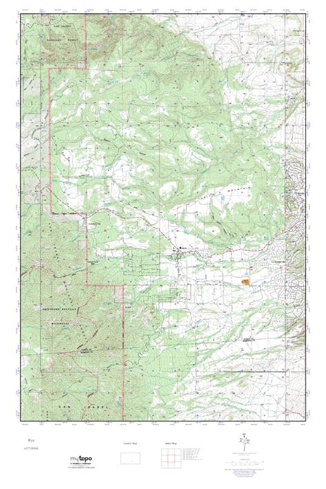 MyTopo Rye, Colorado USGS Quad Topo Map